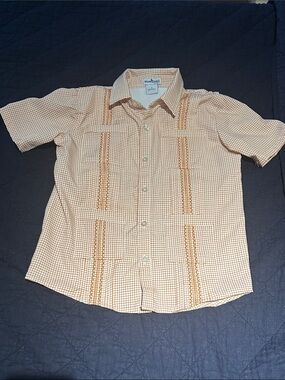 Little boys Blue Quail Guayabera size 5